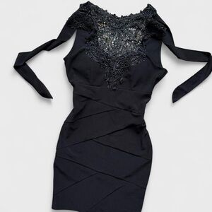 Emerald Sundae Black Mini Dress